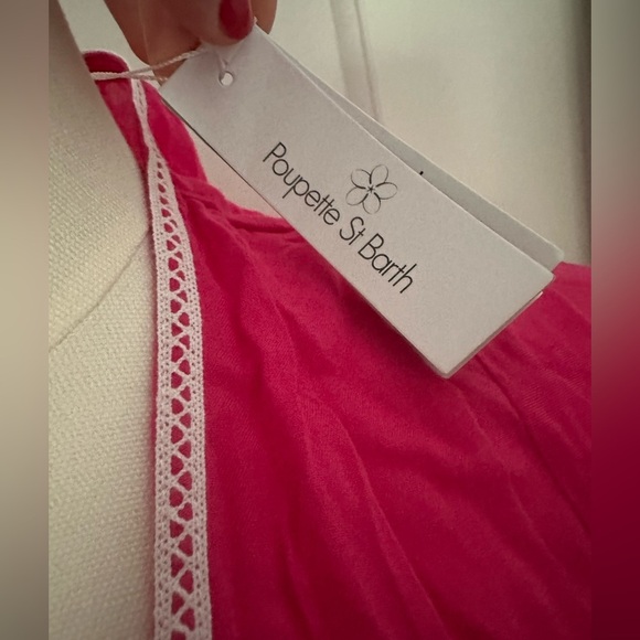 Poupette St. Barth Wrap Dress Fuscia Size Small NWT - Picture 2 of 2